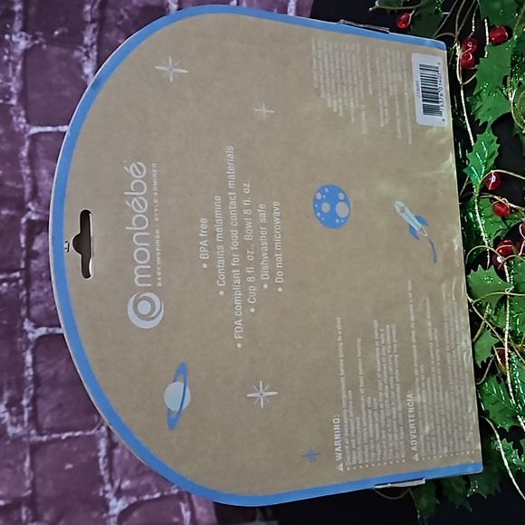 Monbebe Dishwasher Safe 5 Piece Child Bamboo Mealtime Set - Picture 3 of 6